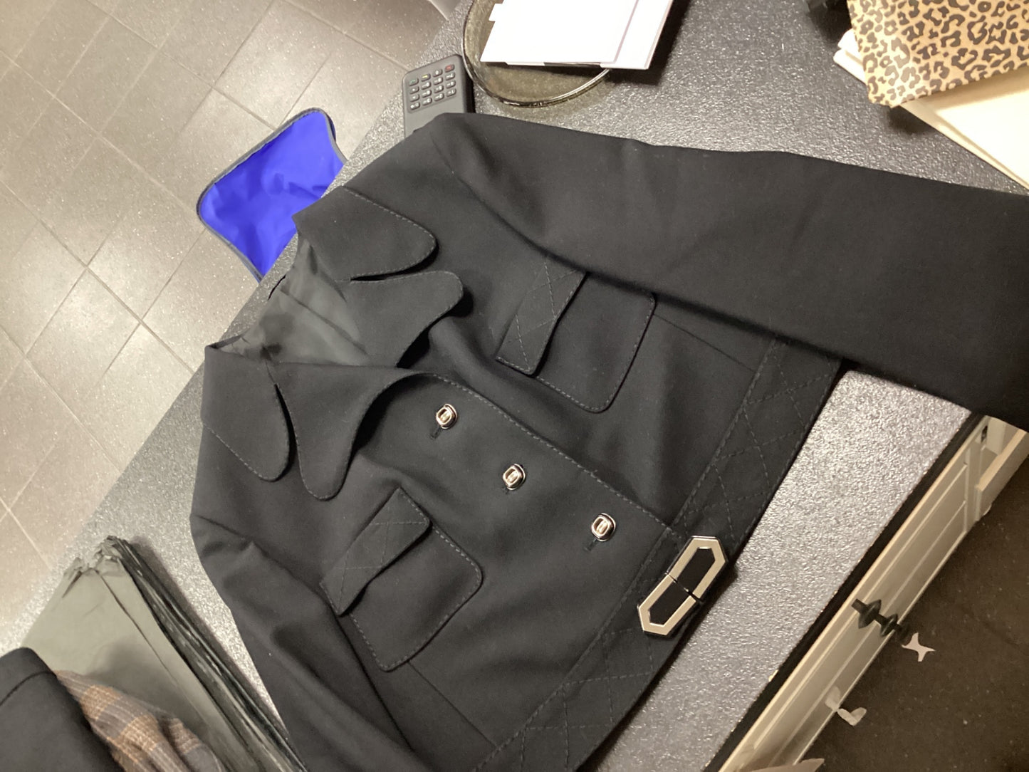 Vintage Tailored Jacke Schwarz