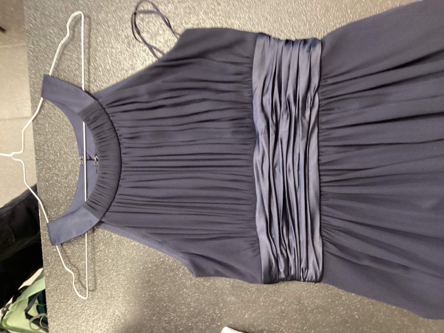 Pre-Loved Unbekannt Abendkleid Dunkelblau