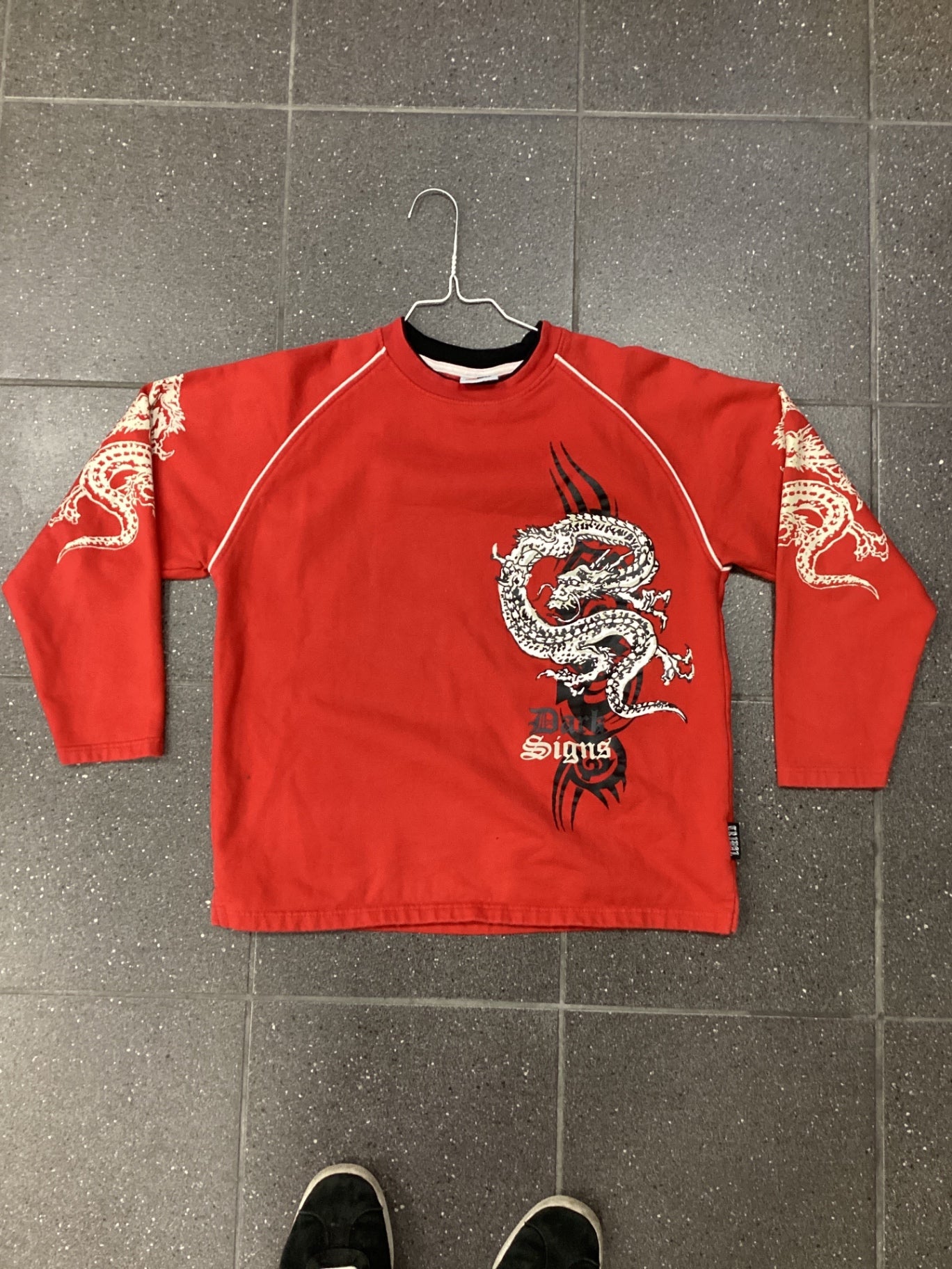 Pre-Loved Dognose Langarmshirt S Rot
