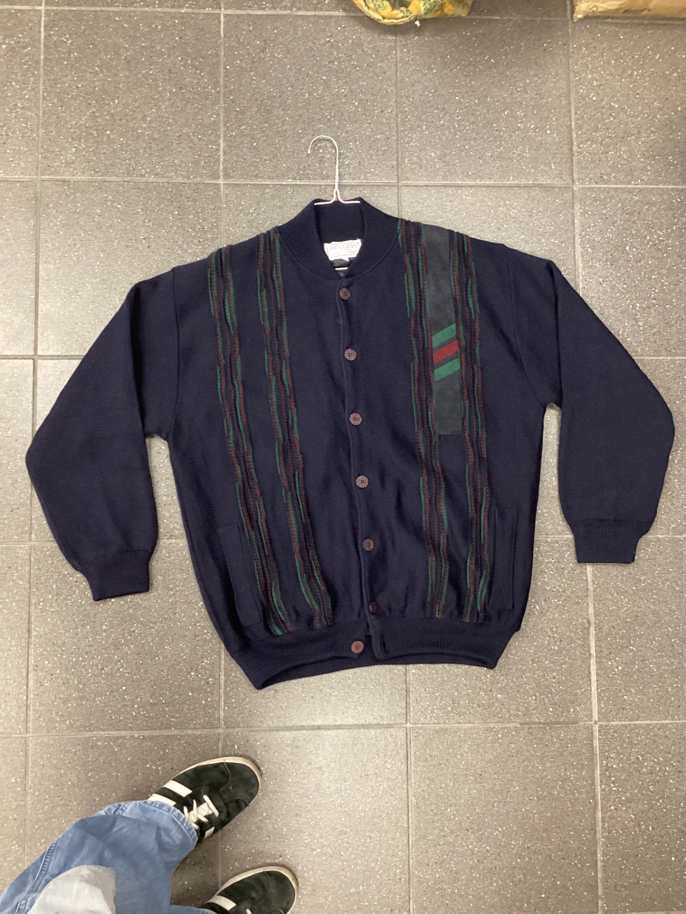 Pre-Loved Bexleys Strickjacke L Dunkelblau