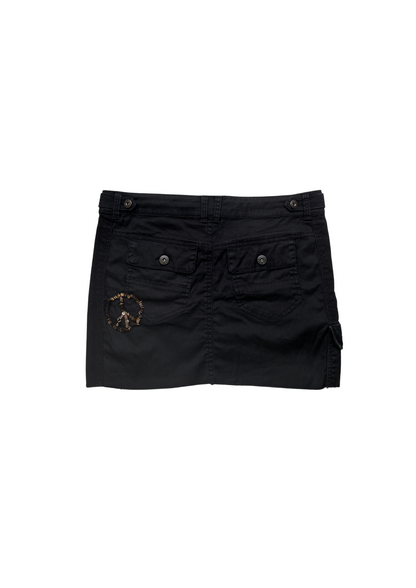 Peace Mini Skirt Black