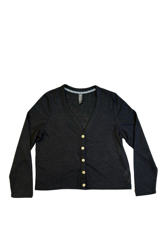 Knit Jacket | schwarz