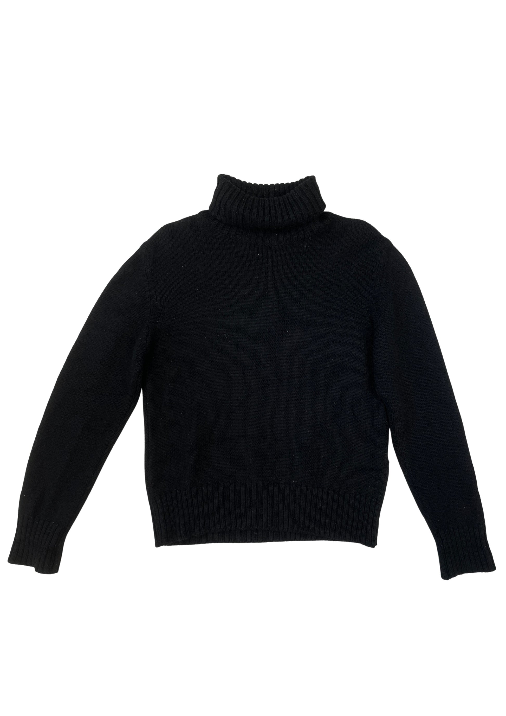 black Turtle Neck Knit - mint