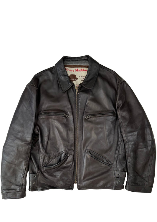 Henry Maddock Leather Jacket - mint