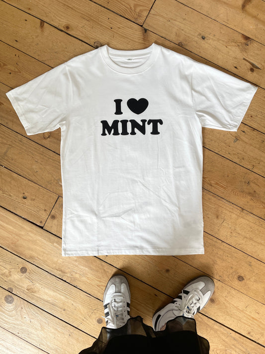 I HEART MINT t-shirt blackheart - mint