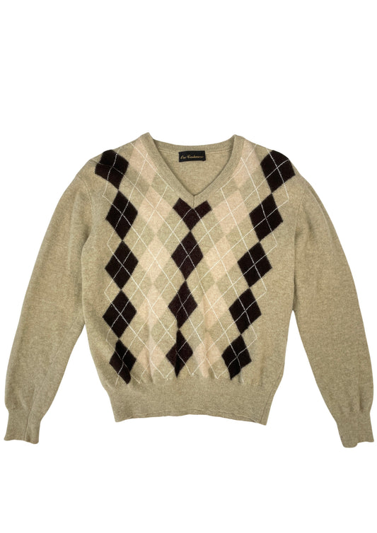 Soft Knit Argyle - mint